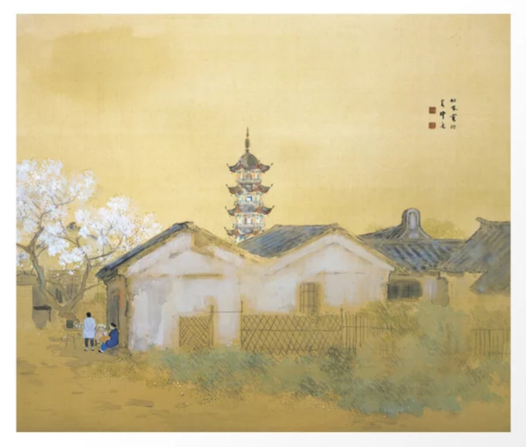 Calm spring painting by Takeuchi Seiho