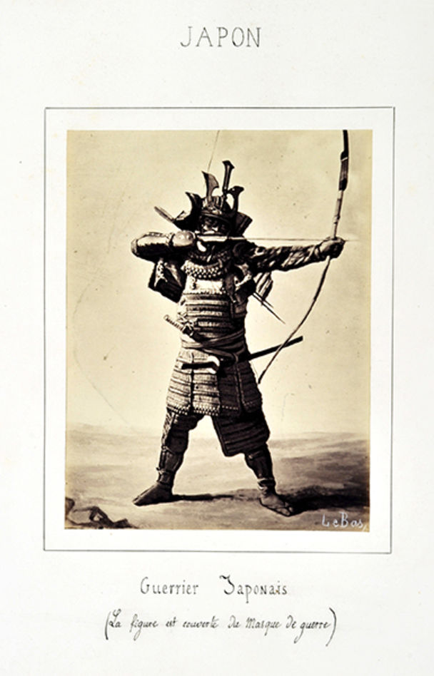National Photographic Collections of MNAA– Guimet, Apollinaire Le Bas, Japanese Warrior, 1864, albumen print / © Guimet National Museum of Asian Arts 